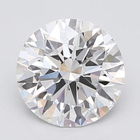 Bold Beauty 3.08 CT Round Shape D Color VS2 Clarity Moissanite Diamond For Party Ring