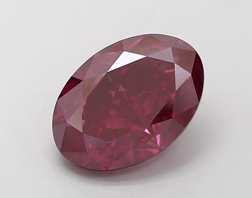 Premium Of 3.67 CT Oval Shape Fancy Deep Pink Color VS2 Clarity Moissanite Diamond For True Wait