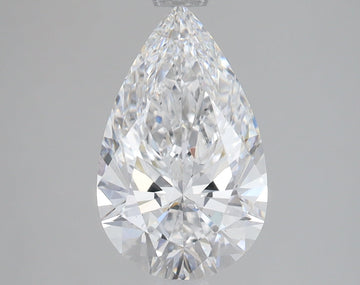 Elegant 2.09 CT Pear Shape D Color VS2 Clarity Moissanite Diamond For Custom Ring