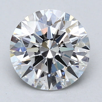 Elegant 2.08 CT Round Shape D Color VS1 Clarity Moissanite Diamond For Custom Ring