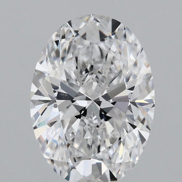 Excellent 3.09 CT Oval Shape D Color VVS2 Clarity Lab grown Diamond For Soft Truth