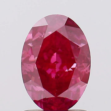 Bright Of 1.61 CT Oval Shape Fancy Deep Pink Color VS2 Clarity Moissanite Diamond For Final Drift