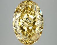 Elegant Of 4.95 CT Oval Shape Fancy Vivid Yellow Color VS2 Clarity Moissanite Diamond For This Calm