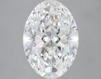 Affordable 4.09 CT Oval Shape D Color VVS2 Clarity Lab grown Diamond For Soft Glow