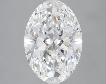Affordable 4.09 CT Oval Shape D Color VVS2 Clarity Lab grown Diamond For Soft Glow