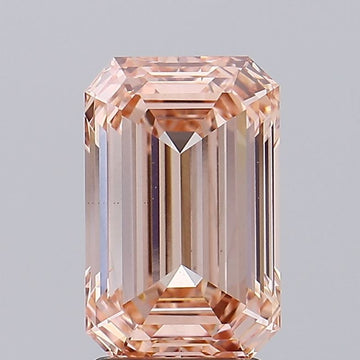 Elegant Of 3.00 CT Emerald Shape Fancy Intense Pink Color VS2 Clarity Lab Grown Diamond For First Rain