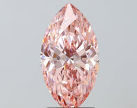 Elegant Of 3.08 CT Marquise Shape Fancy Vivid Pink Color VS2 Clarity Lab Grown Diamond For Late July