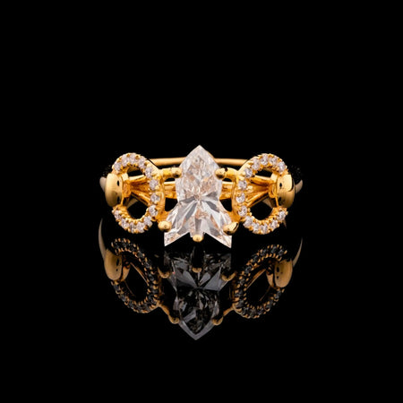 Lab Grown Antique Cut Ring