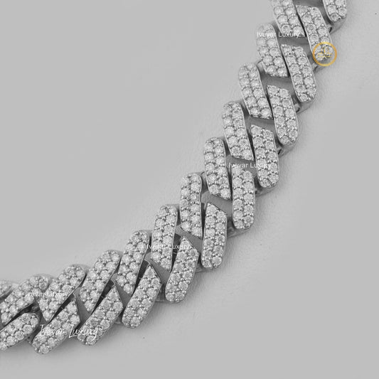 Custom Designed Cuban Chain  Natural Diamond by Ivevar