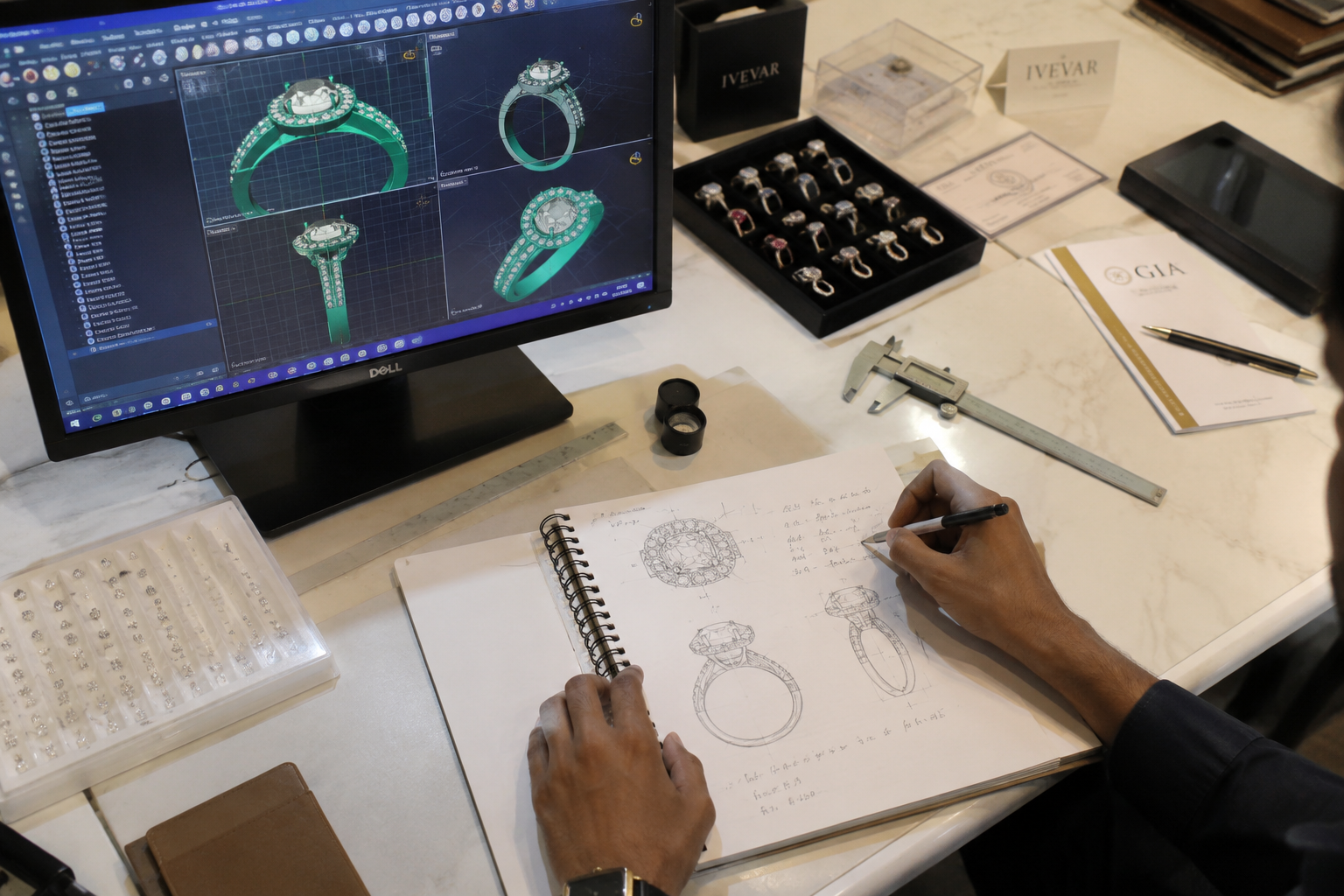 IVEVAR jewellery craftsmanship and manufacturing