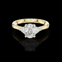 2.00 CT stylish Moissanite Oval Cut Diamond Ring For Kind Hours