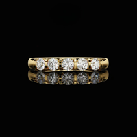 2.00 TCW Blizzard of Brilliance Ivevar Moissanite Diamond Band With Round Cut For Surprise