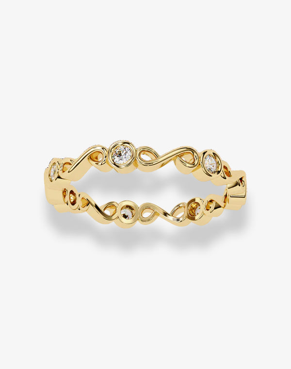 Moissanite Diamond Eternity Rings