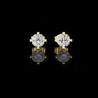 1.50 TCW Classic Cushion Cut Moissanite Diamond Stud Earrings in Collet Setting for Everyday Elegance