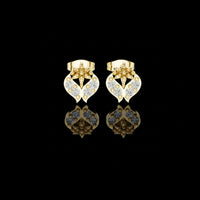 0.28 TCW Sculpted Floral Motif with Brilliant Round Lab Grown Diamonds Signature Fine Jewelry For Her