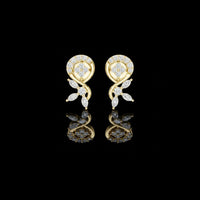  0.13 CT Prime Elegance Inspired Floral Marquise Cut Lab Grown Diamond Stud Earrings