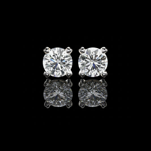 2.57 TCW Chic & Modern Lab Grown Diamond Stud Earring for the Fine Forward