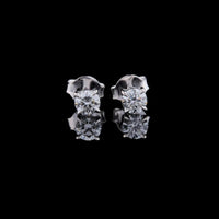 2.22 TCW Brilliant Sparkle Round Cut Moissanite Round Diamond Stud Earring in Gold By Ivevar