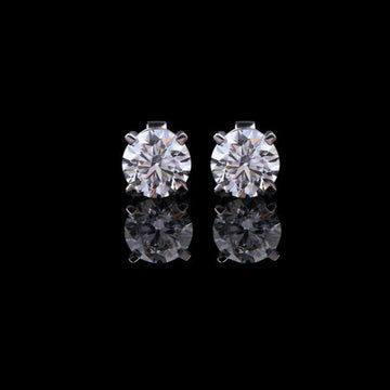 2.42 TCW Desire Round Moissanite Diamond Stud Earrings Custom Jewelry By Ivevar