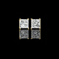 3.04 TCW Discover the Beauty of Moissanite Princess Diamond Earrings For Everyday