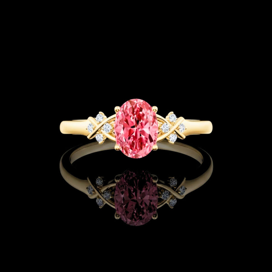 Lab Diamond Fancy Color Ring