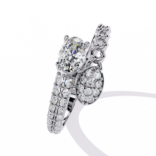 0.36 CT Luxury Chic Lab Created Diamond Ring Perfect for Engagement & Proposal Moment