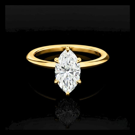 Marquise Shape Lab Diamond Ring