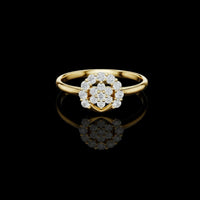 0.27 TCW Dreamy Moissanite Round Cut Diamond Ring For Soft Glow