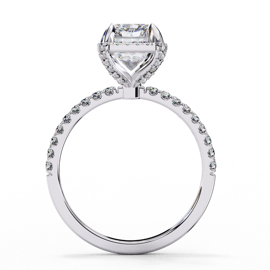 3.03 CT Chic Lab Grown Radiant Cut Diamond Rings for Women Luxury Jewelry