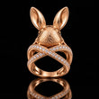 Animal-Inspired Statement Ring Collection – Deer, Puppy & Rabbit Designs with Sparkling Diamond Accents