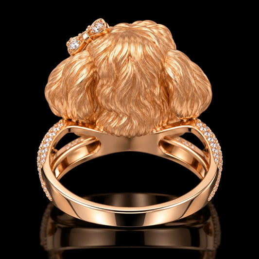 Puppy Inspire Ring with Sparkling Diamond Accents