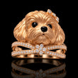 Animal-Inspired Statement Ring Collection – Deer, Puppy & Rabbit Designs with Sparkling Diamond Accents