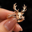 Animal-Inspired Statement Ring Collection – Deer, Puppy & Rabbit Designs with Sparkling Diamond Accents