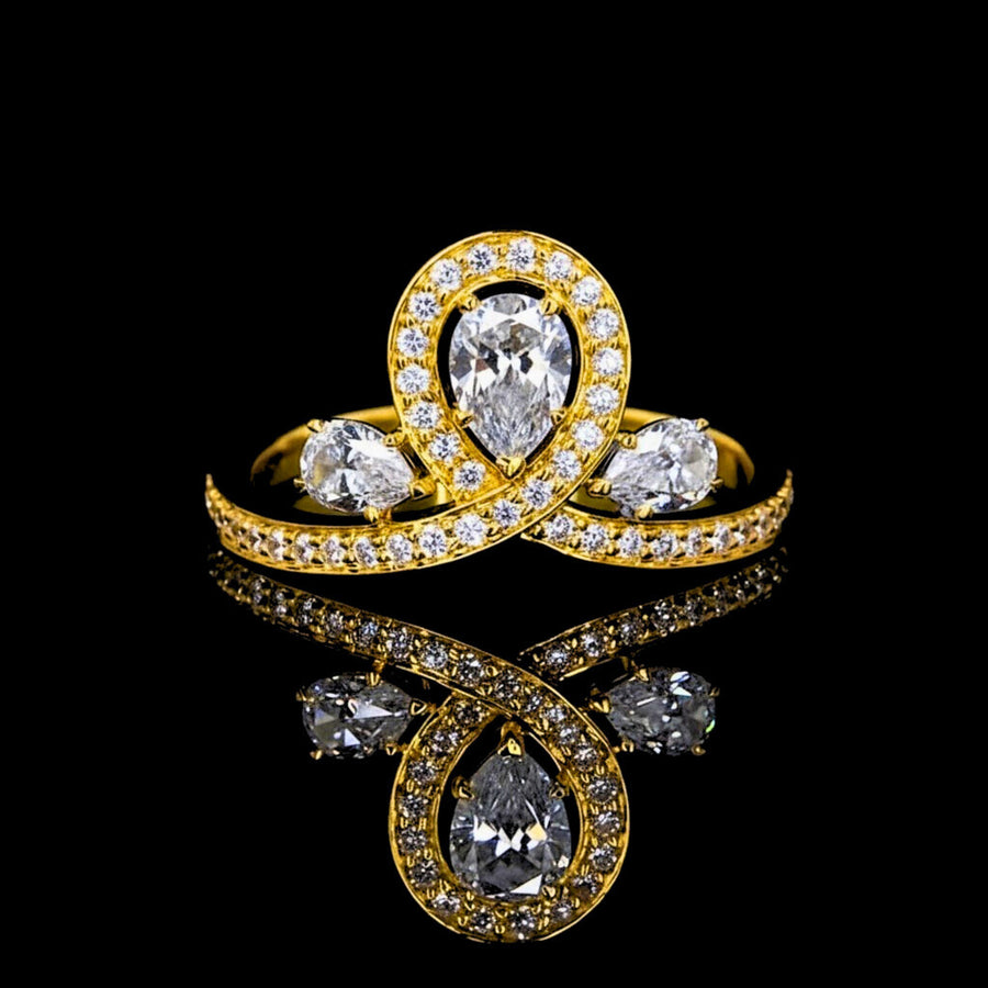 Lab Diamond Rose Cut Ring