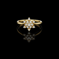 0.25 CT Timeless Featuring a Radiant Multi Stone Moissanite Round Diamond Bloom