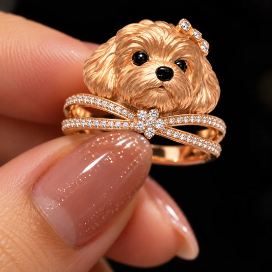 Puppy Inspire Ring with Sparkling Diamond Accents