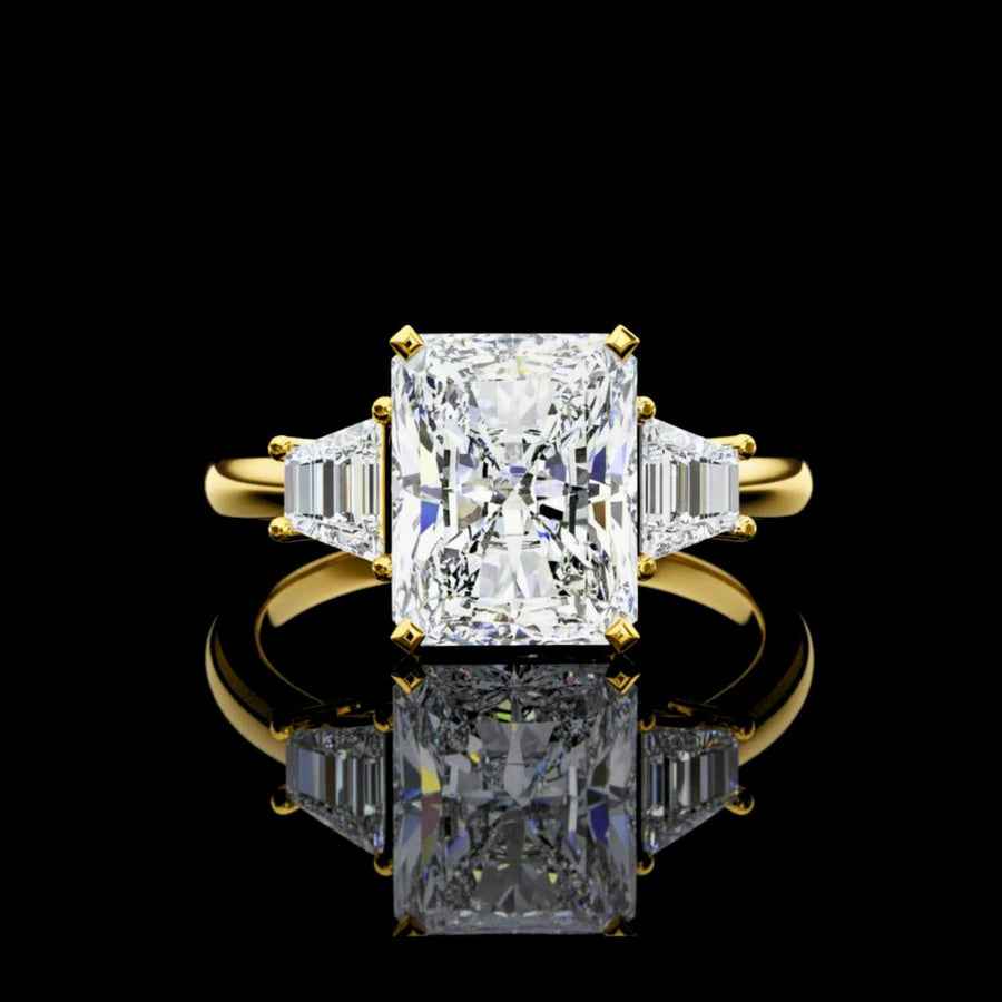Lab Diamond Three Stone Ring