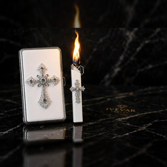 Luxury Diamond Cross Lighter Premium Iced-Out Cross Design