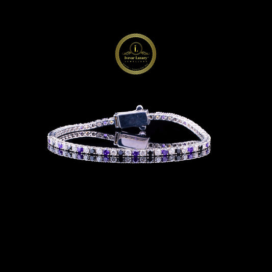 Royal Spark Moissanite Diamond Bracelet Crafted for Timeless Elegance By Ivevar.