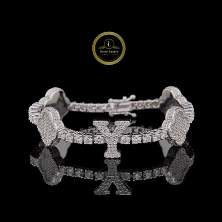 Sparkling Heart Lab Grown Diamond Tennis Bracelet for Everyday Wear
