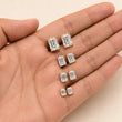 Emerald Cut Stud Daily Wear Earring