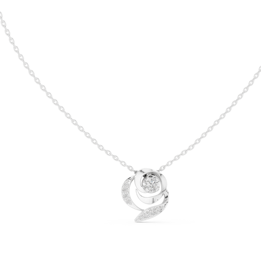 Abstract Swirl Petal Layering Pendant - view 3