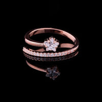 1.00 CT Bridal Antique Cut Lab Diamond Ring Elegant Wedding Jewelry For Her