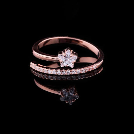 0.70 CT Bridal Antique Cut Lab Diamond Ring Elegant Wedding Jewelry For Her