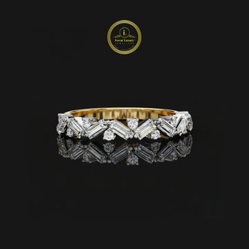 1.00 CT High Quality Lab Grown Diamond with Inspired Sparklers Baguette and Round Cut For Her Smile