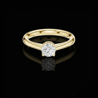 1.00 TCW Dazzling Round Cut Moissanite Diamond Solitaire Minimalist Classic Engagement Ring Fine Jewelry