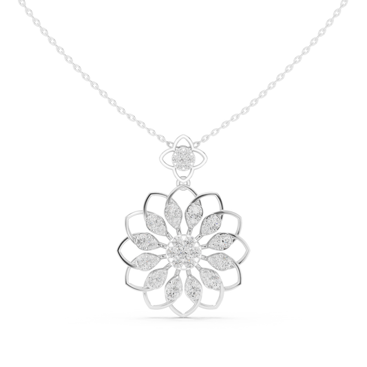 Floret Pattern Layering Pendant - view 3