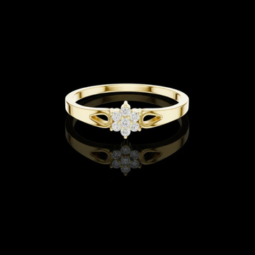 0.20 TCW Dainty Floral Moissanite Diamond Cluster Ring Minimalist Flower Promise Ring by Ivevar Luxury