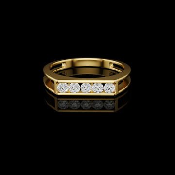2.5 TCW Imperial Row Luxury Thick Band with Channel Set Round Cut Moissanite Diamonds