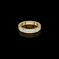 1.50 TCW Exquisite Princess Cut Channel Set Moissanite Diamond Wedding Band